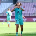Mayssa celebra su primer gol
