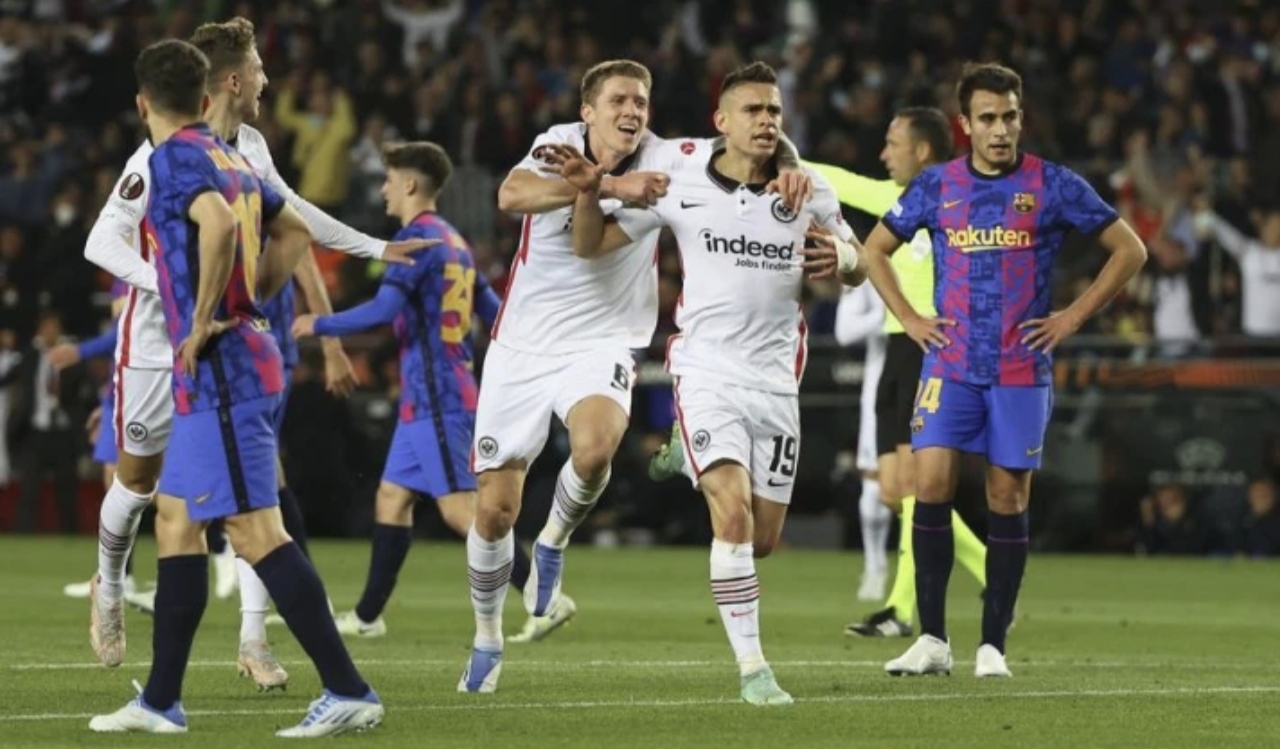 Partido del FC Barcelona y el Eintracht de Frankfurt