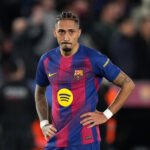 Raphinha ante el Atlético de Madrid