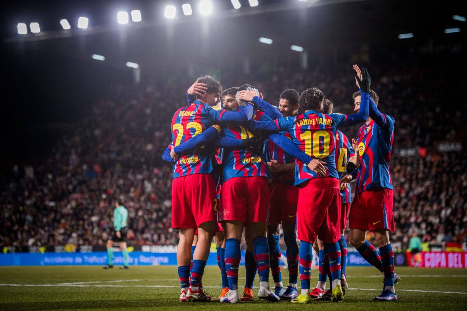 Jugadores del Barça en el Carlos Belmonte
