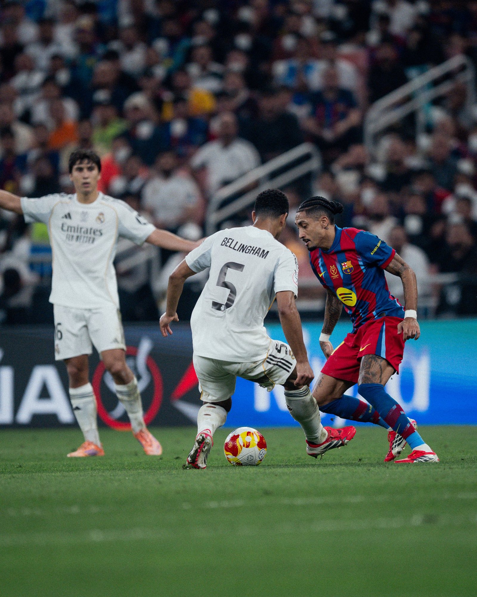 Raphinha en el clásico.