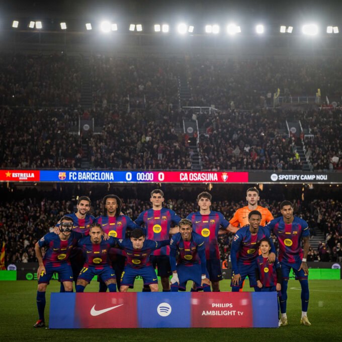 Once titular del Barça ante el Osasuna en el Camp Nou
