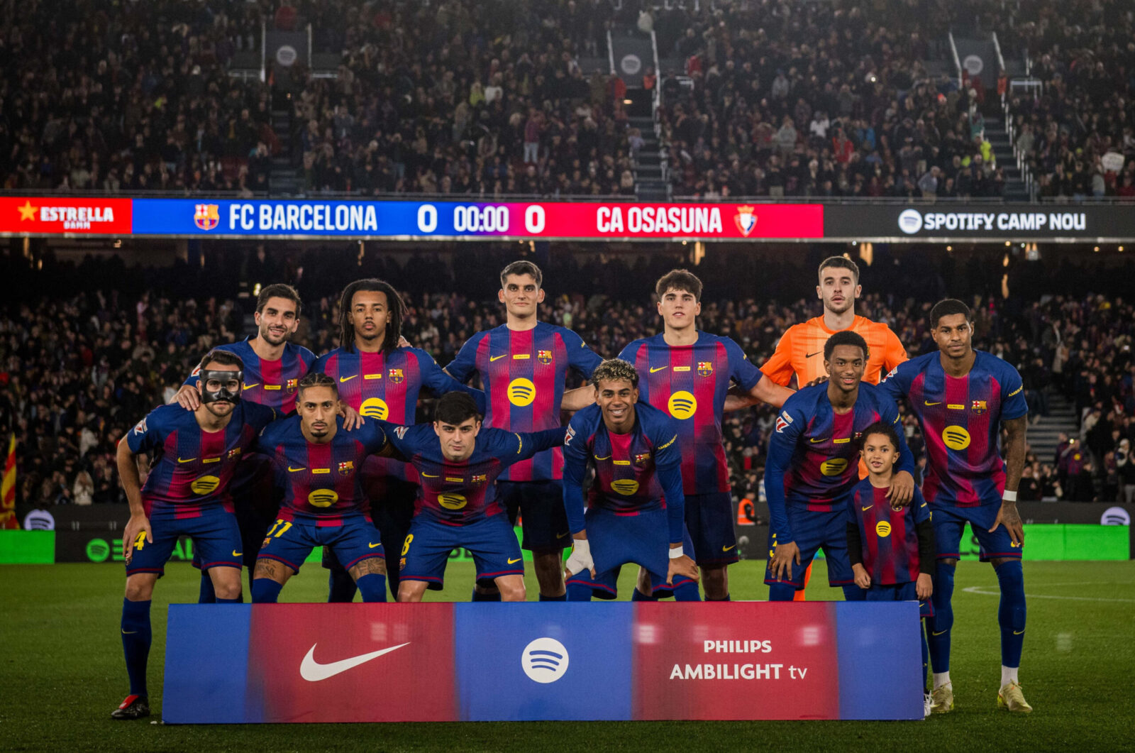 Once titular del Barça ante el Osasuna en el Camp Nou