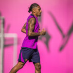 Raphinha entrenando
