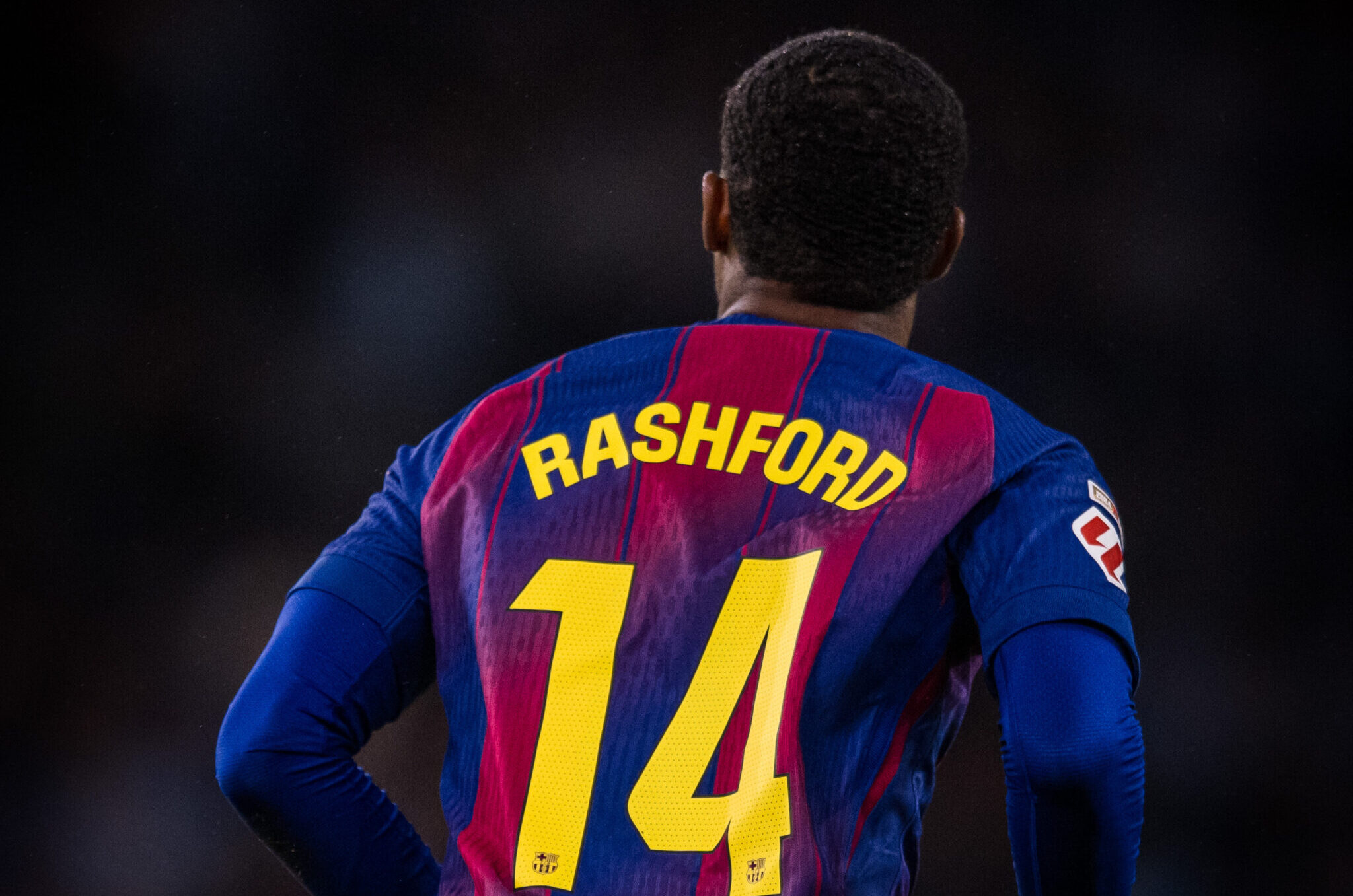 Marcus Rashford en su último partido con el FC Barcelona.
