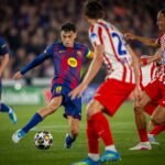 Pedri ante el Atlético de Madrid