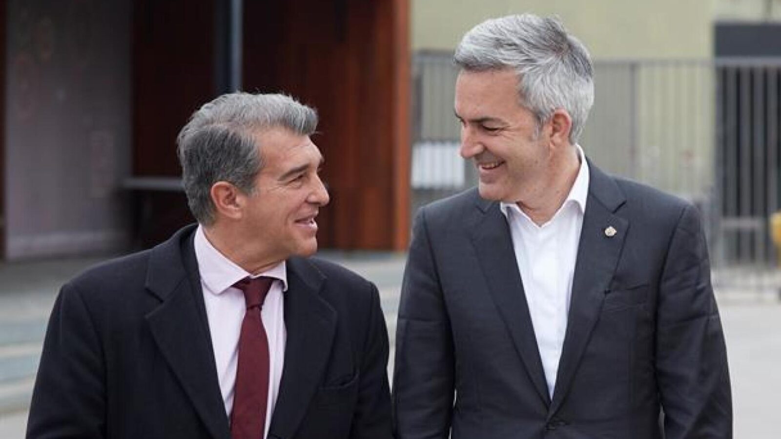 Laporta y Víctor Font