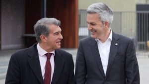 Laporta y Víctor Font