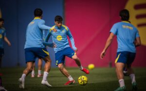 Entrenamiento del FC Barcelona