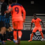 Ebrima Tunkara con el FC Barcelona