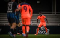 Ebrima Tunkara con el FC Barcelona