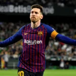Messi celebrando su mítico gol ante el Betis