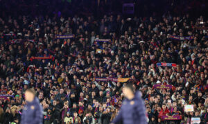 La grada de animación vuelve al Spotify Camp Nou