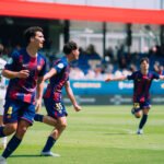 Proeza del Barça B en el Johan. Foto: SocBlaugrana, Jan Garsot