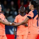 Ewa Pajor y Kika Nazareth