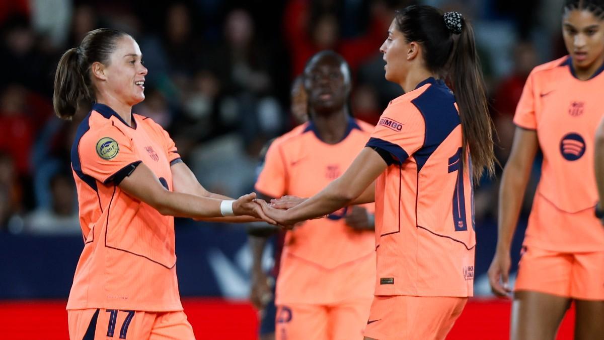 Ewa Pajor y Kika Nazareth