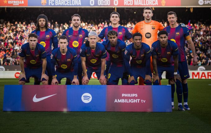 El once del Barça ante el Mallorca