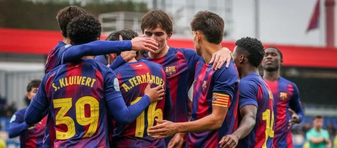 El Barça Atlètic busca seguir con su buena racha como local. Foto: FCB