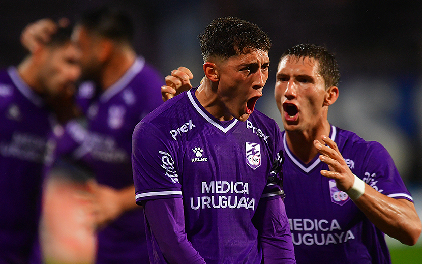 Patricio Pacífico celebrando