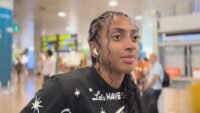 Kerolin llega al aeropuerto de Barcelona