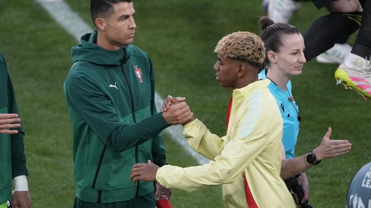 Cristiano y Lamine Yamal
