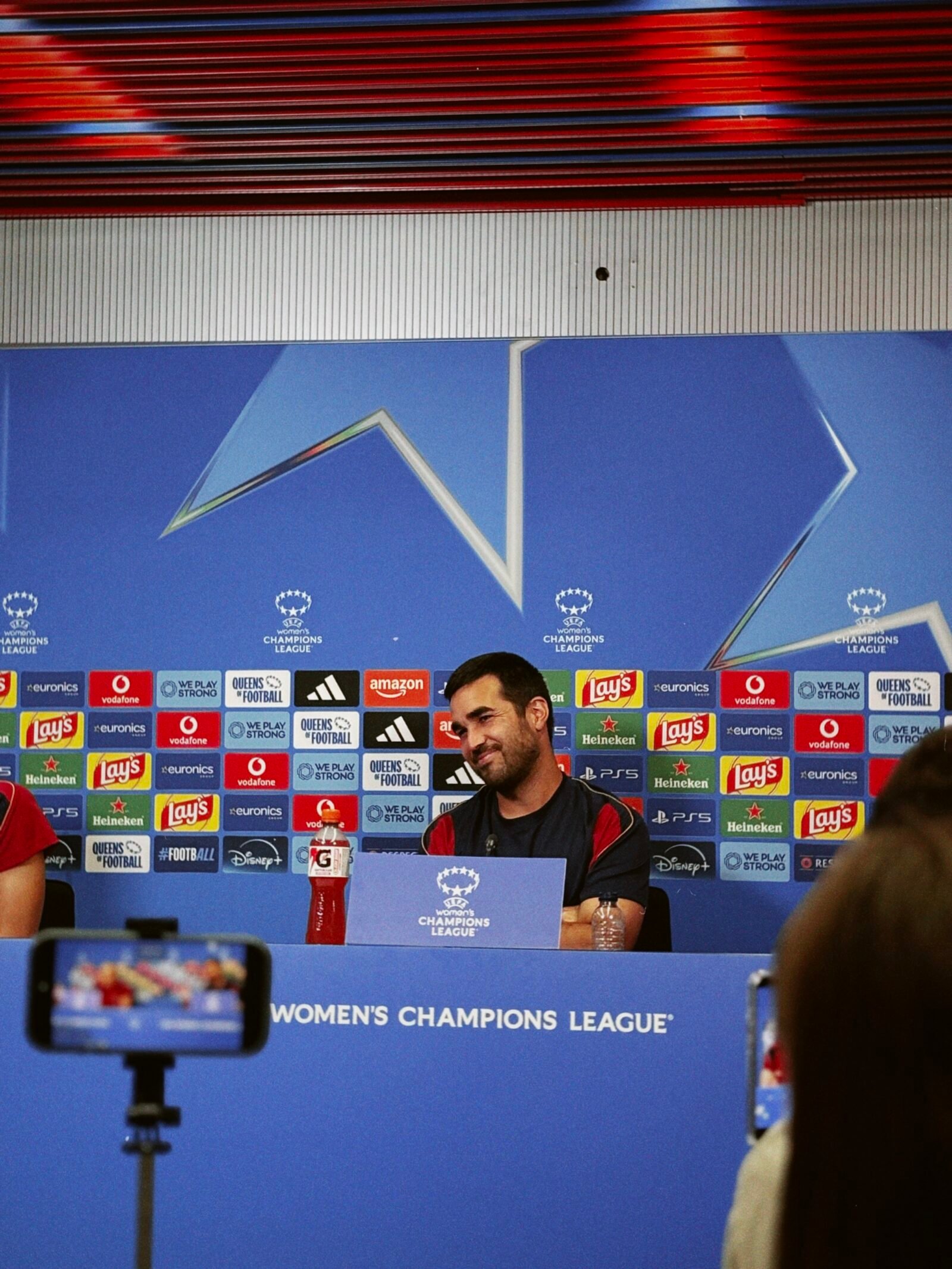 Pere Romeu en Rueda de Prensa previa al primer duelo de UWCL