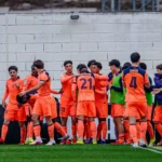 Joaquín Delgado lideró la victoria del Barça B ante el Valencia B con un doblete. Foto: FCB