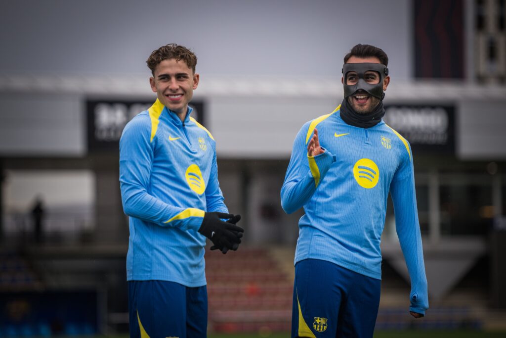 Eric y Fermín en el entrenamiento