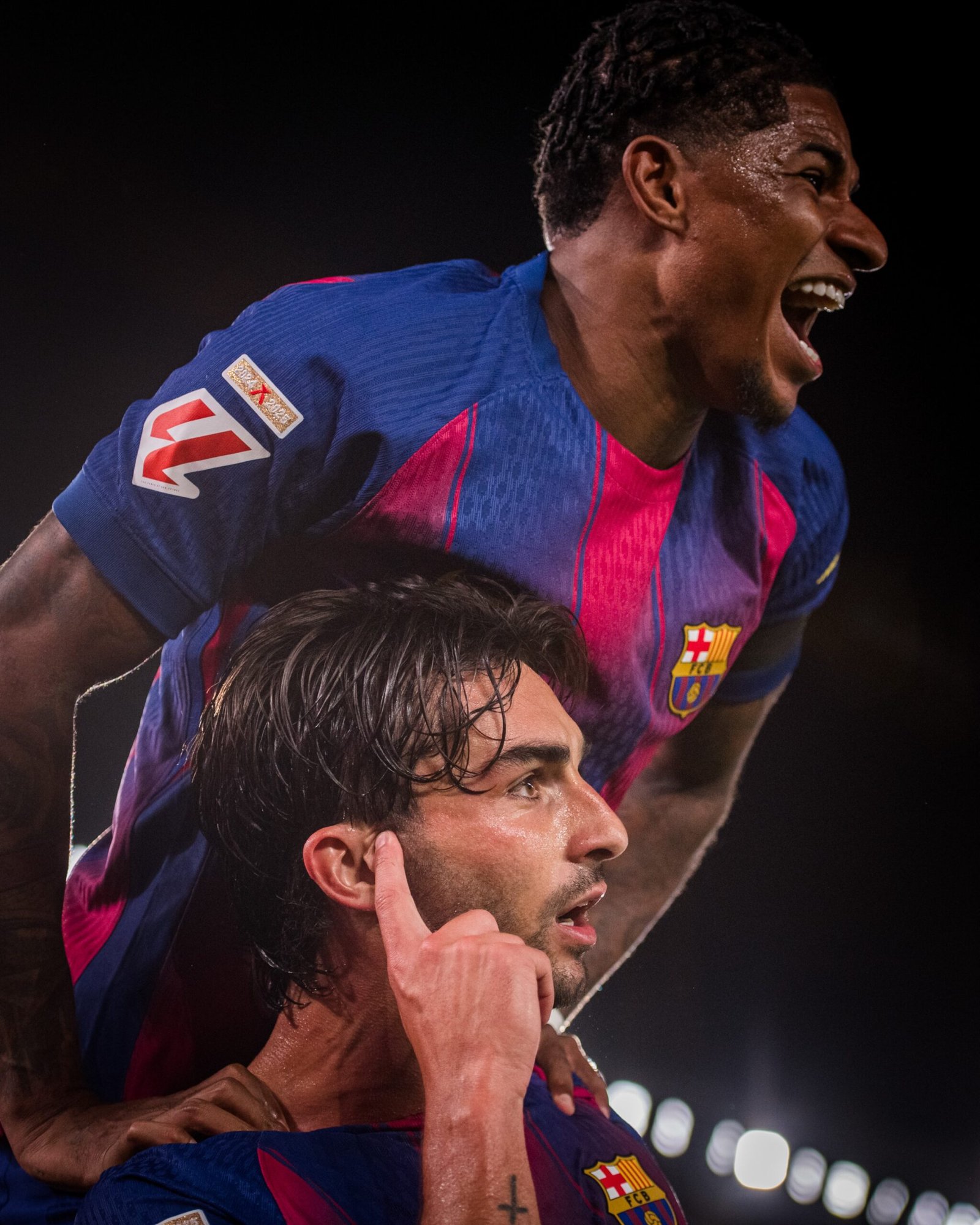 Los dos delanteros anotaron en la victoria contra el Real Madrid