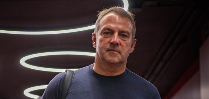 El técnico germano antes del partido contra el Sevilla