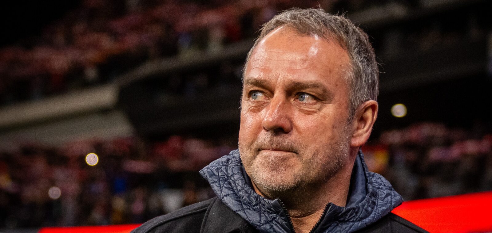 El técnico germano en el estadio del Atlético de Madrid