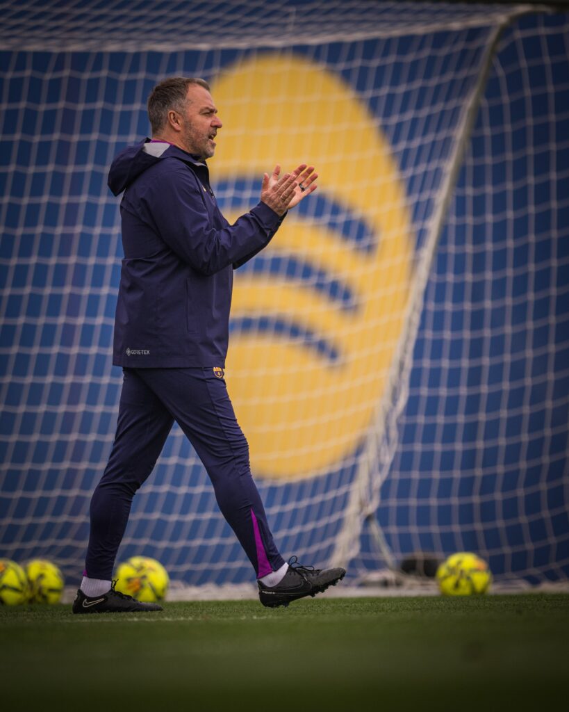 Flick en el entrenamiento previo al Athletic Club