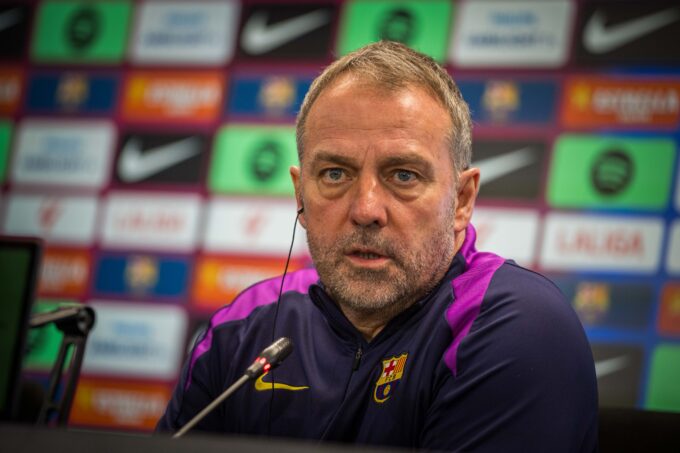 Flick en la rueda de prensa