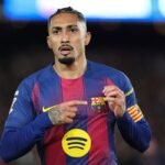 Raphinha con el FC Barcelona