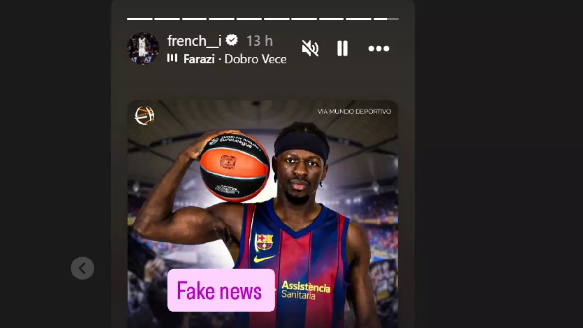 La historia de Sylvain en Intsagram.