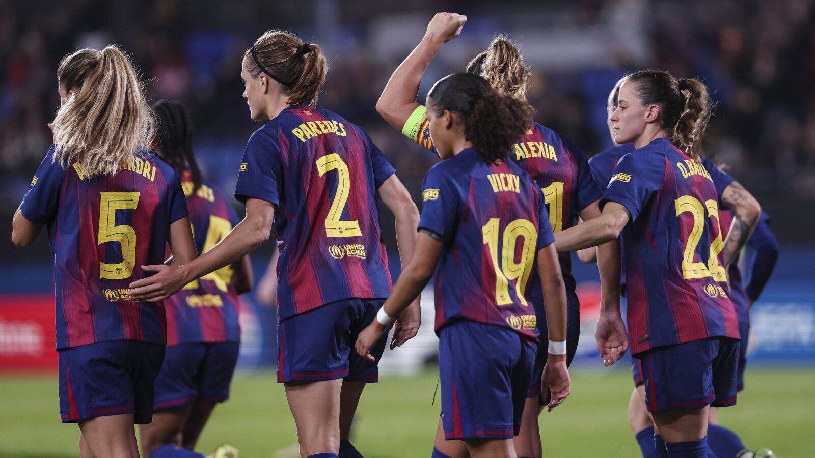 FC Barcelona femenino en el Clásico.