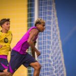 Lamine Yamal, de vuelta con el Barça en los entrenamientos