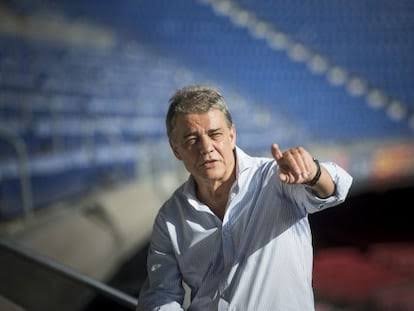 JM Puyal en el Camp Nou