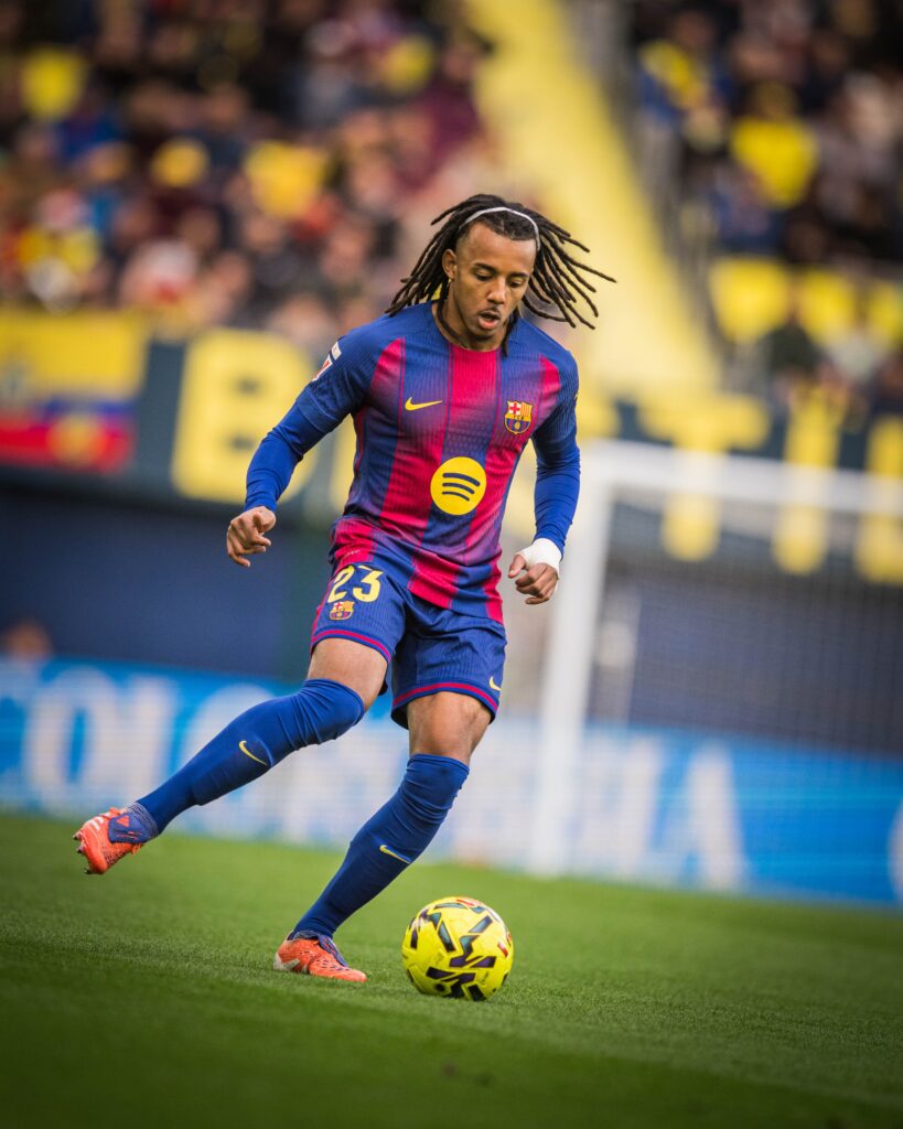 Koundé en su último partido en Liga con el Barça