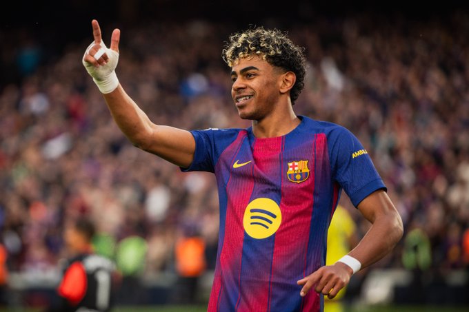 Lamine Yamal frente al Villarreal