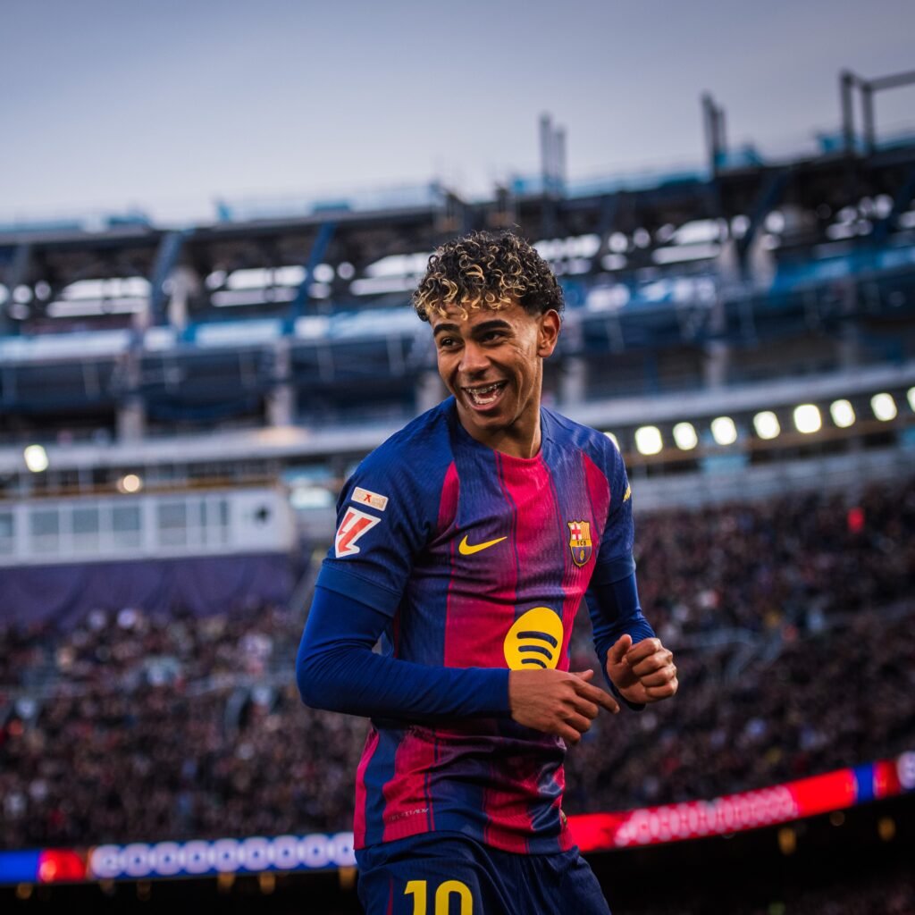 Lamine Yamal frente al Mallorca