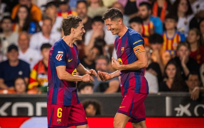 Lewandowski con Gavi