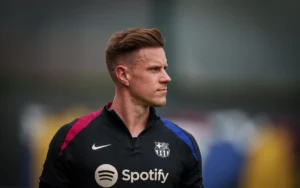 Ter Stegen, en la rampa de salida. Foto: FCB