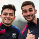 Pedri y Ferrán Torres