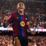 Raphinha jugador del mes de agosto