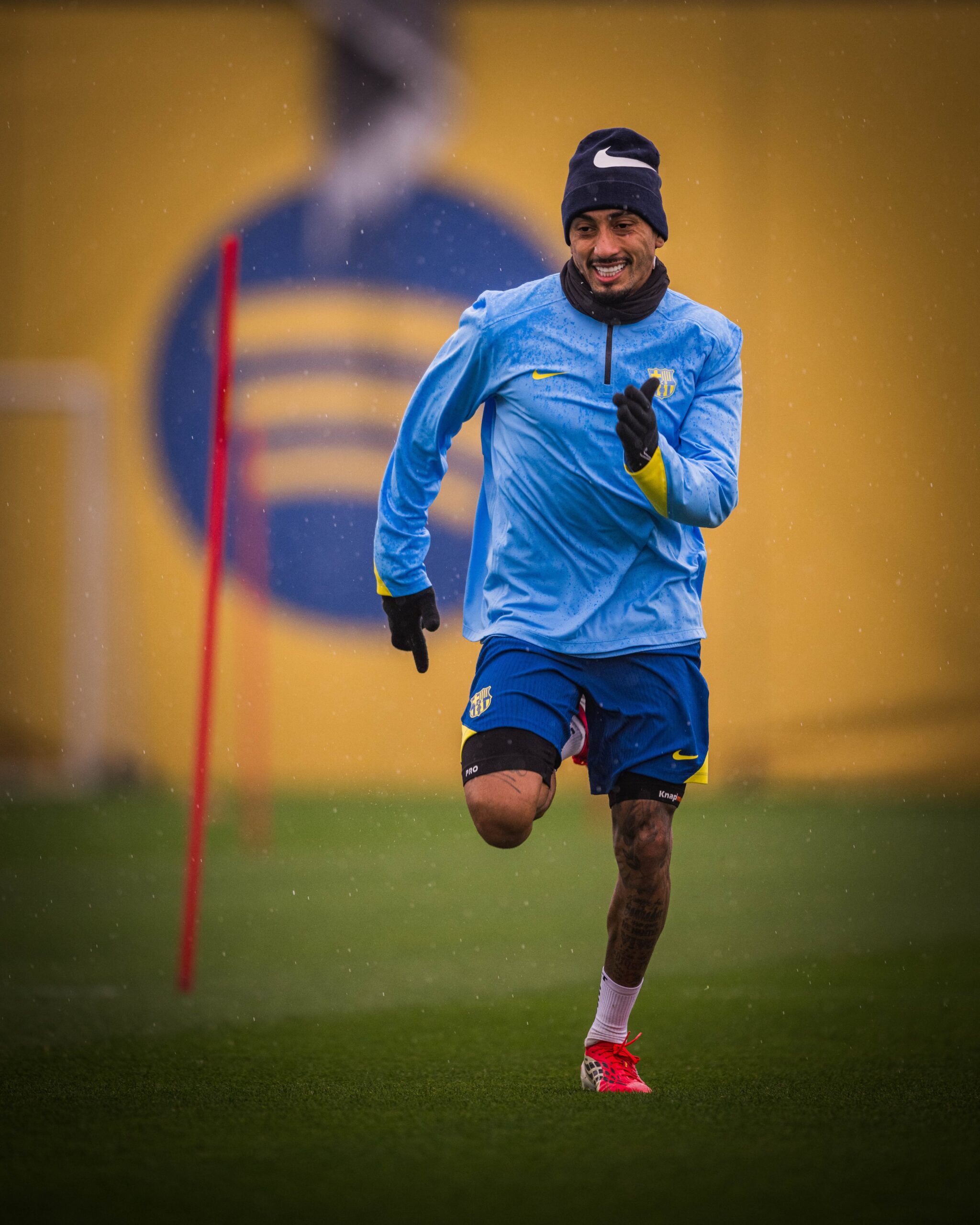 Raphinha en el entrenamiento