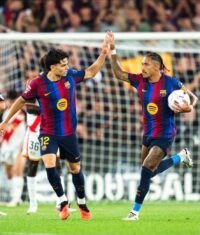 Raphinha y Xavi Espart