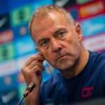 Hansi Flick en la rueda de prensa previa al Clásico