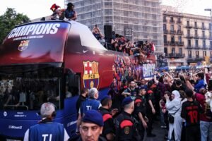 La rúa de campeón del Barça en el 2025