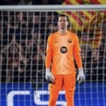 Szczesny en el último partido que disputó con el Barça